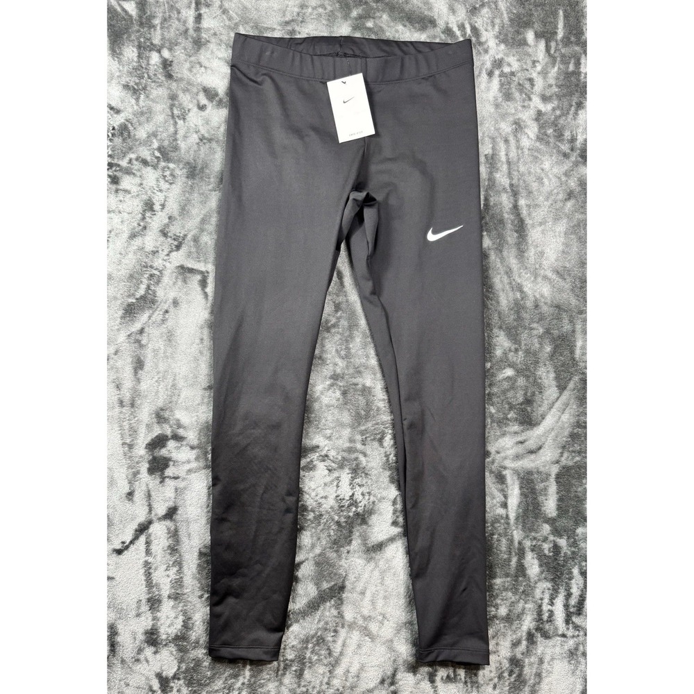 Nike Women's Running Leggings Size M Black Dri-FIT Swoosh NWT CV2730-010